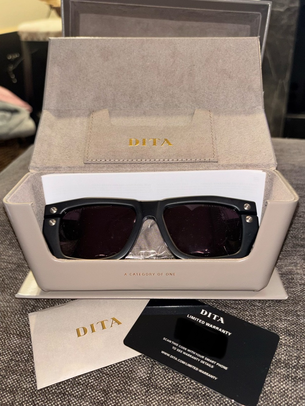 DITA Emitter-Two Black Sunglasses Limited Edition NWT
